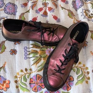 Converse Metallic Low-Tops Brown/Purpley pink Iridescent Color